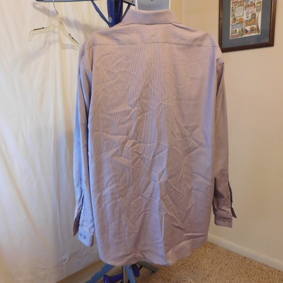 Calvin Klein Men's Dress Shirt Purple 18 - Picture 2 of 6